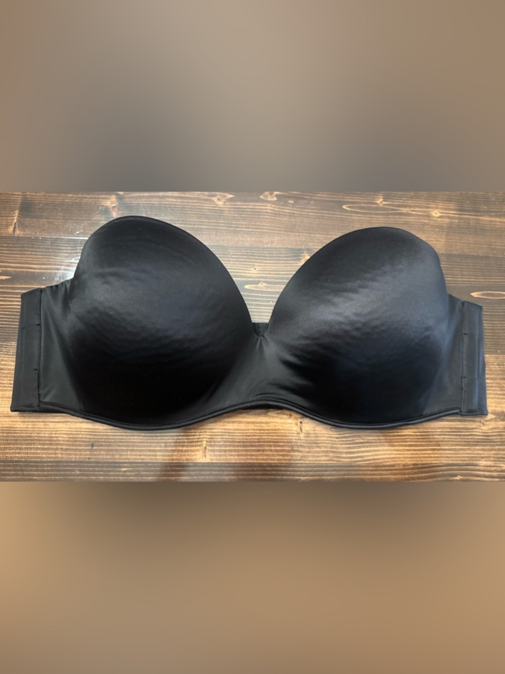 Cacique Black Strapless Smooth Bra Size 46DD‎